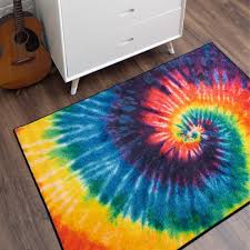 mohawk home tie dye swirl rainbow 8 ft