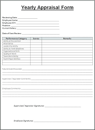 Performance Evaluation Template Free Employee Appraisal Templates