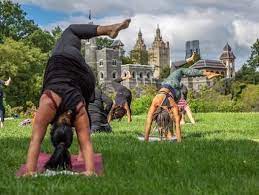 flowing yoga cles in central park