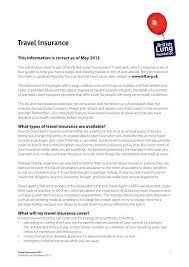 travel insurance british lung foundation