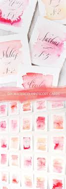 Cassie rosch // planner + designer: Diy Wedding Watercolor Escort Cards Once Wed