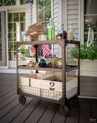 industrial utility cart makeover the