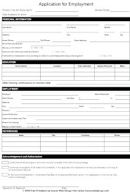 Free Printable Application Form Template Job In Blank