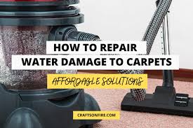 how to repair water damage to carpets