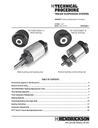 l427 bushing replacement procedure