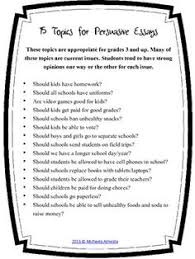 Student Writing Checklist for Informational Writing