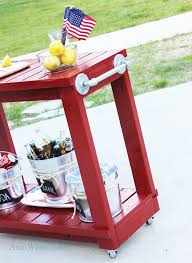 Simple Rolling Bar Cart Ana White