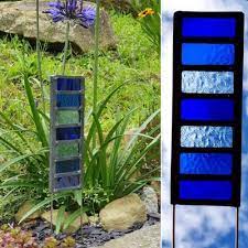 Leaded Stained Glass Garden Stake The