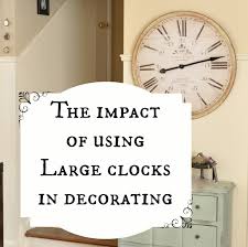 large clocks in decorating