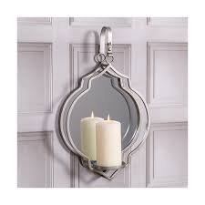 Large Mirrored Candle Holder Sconce