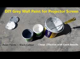 Diy Grey Wall Paint For Projector