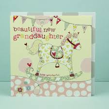 New Baby Granddaughter Card Grandparents Congratulations Card