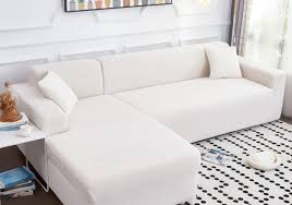 sofa cover white velvet realm