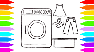 Set water temperature to the hottest possible setting and a wash cycle of at least 30 minutes or longer. Washing Machine Coloring Pages Fun Art Video Youtube