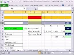 Excel Finance Class 01 Intro To Excel 2007 2010