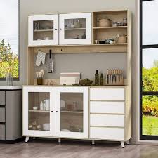 Large Pantry Kitchen Cabinet With Hutch