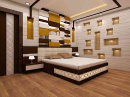 bedroom interior with wooden flooring