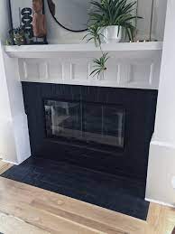 painted tile around fireplace life
