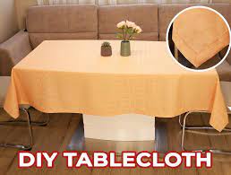 how to make a tablecloth to fit any