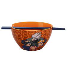 Naruto bowl and chopsticks