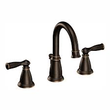 Moen bathroom faucets will leave a lasting impression with bathroom faucets that blend quality design with striking elegance. Moen Banbury 8 In Widespread 2 Handle High Arc Bathroom Faucet In Mediterranean Bronze Ws84924brb The Home Depot In 2020 Bathroom Faucets High Arc Bathroom Faucet Antique Brass Faucet
