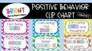 Bright Chevron Polka Dot Positive Behavior Chart