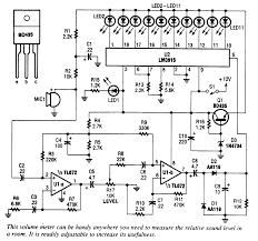 Also, we can easily build and cheap. Ov 9387 Vu Meter Circuit With 10 Led Vu Meter Circuit With 10 Led Schematic Wiring