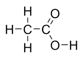 vinegar acetic acid molecular and