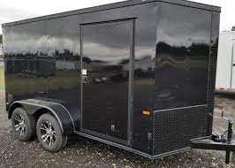 6 by 12 tandem axle enclosed trailers