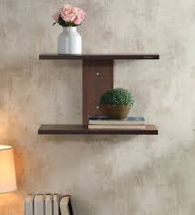 Brown Mdf Splash Eclectic Wall Shelve By Anikaa