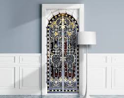 Palace Gates Door Mural Decal For