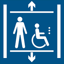 Pictogramme handicapés et accessibilité ascenseur PMRSignalétique  handicapés et PMR - Serenne