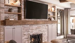 20 Stacked Stone Fireplace Ideas To