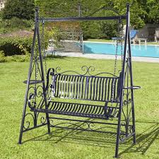 Cast Iron Swing Chair Patio Metal