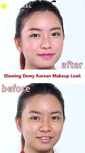 glowing dewy korean makeup look c channel