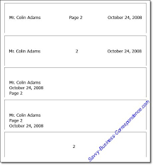 multiple page business letter