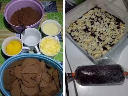 Kemudian, hampa tuang adunan tersebut ke atas kek batik hat dah siap tadi. Resepi Kek Batik Marie Rangup Pawtaste Com