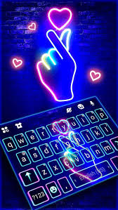 love heart neon theme apk for android