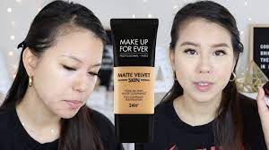 new make up for ever matte velvet skin
