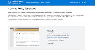 2023 cookies policy template generator