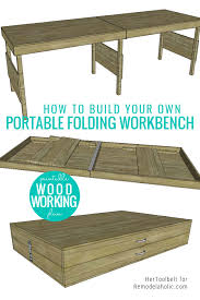 diy portable folding workbench or large