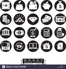 Collection Of 20 Money Banking And Finance Related Icons