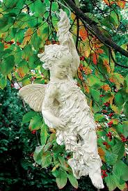 fairy on vine garden sculpture garden