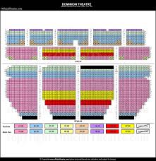 Dominion Theatre London Seat Map And Prices For White Christmas