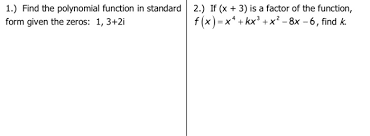 solved find the polynomial function in