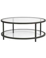 Different materials are paired with glass tops for round coffee tables, but hardwood, particularly cedar, is gaining popularity as it strikes a balance with a glass top's smooth and sleek finish. Amazing Deals On Round Glass Coffee Table Bhg Com Shop