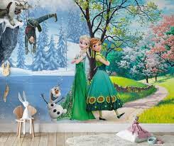 Frozen Wall Mural Elsa And Anna