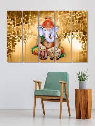 Multicoloured Lord Ganesha Framed Wall