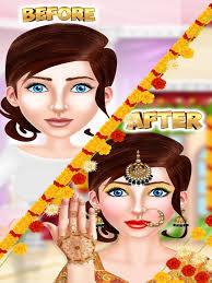 indian bridal dressup makeover on the