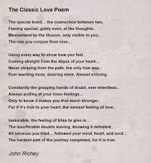 the clic love poem poem by john richey